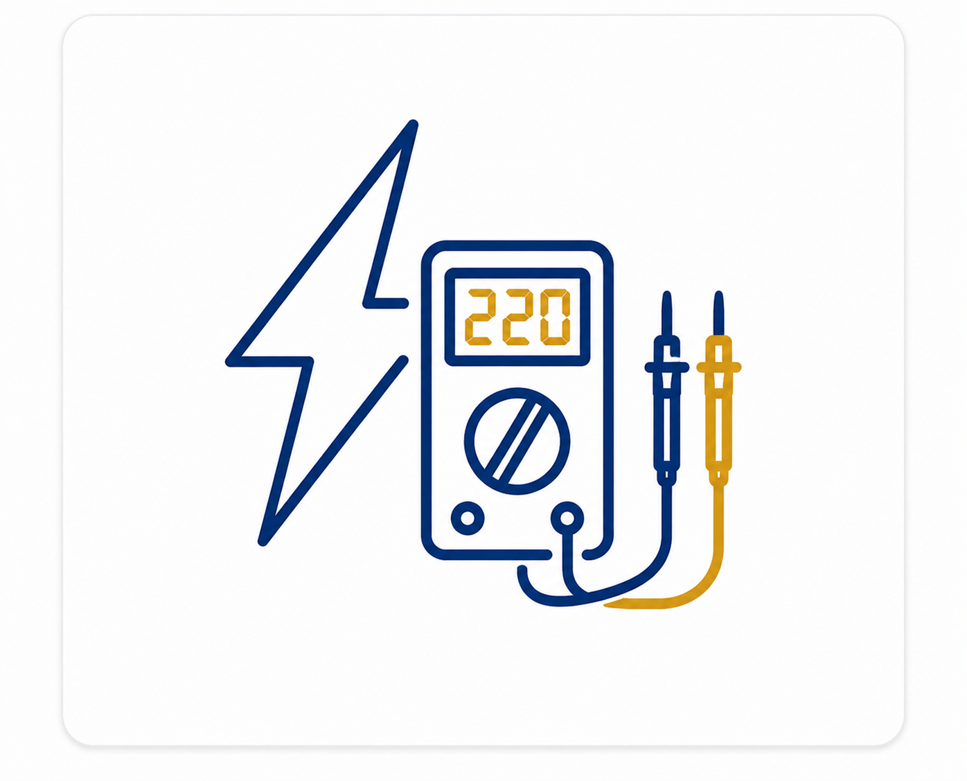 Ícone representando falhas de medição e instalações elétricas utilizado na página de perícia em consumo de energia da CPD.